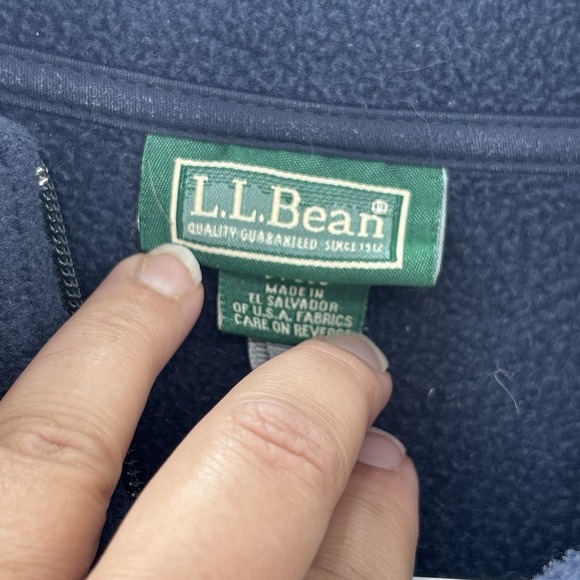 LL Bean Fleece Full Zip Jacket Womens Medium Petite Black Soft Coat Pockets - Picture 3 of 7